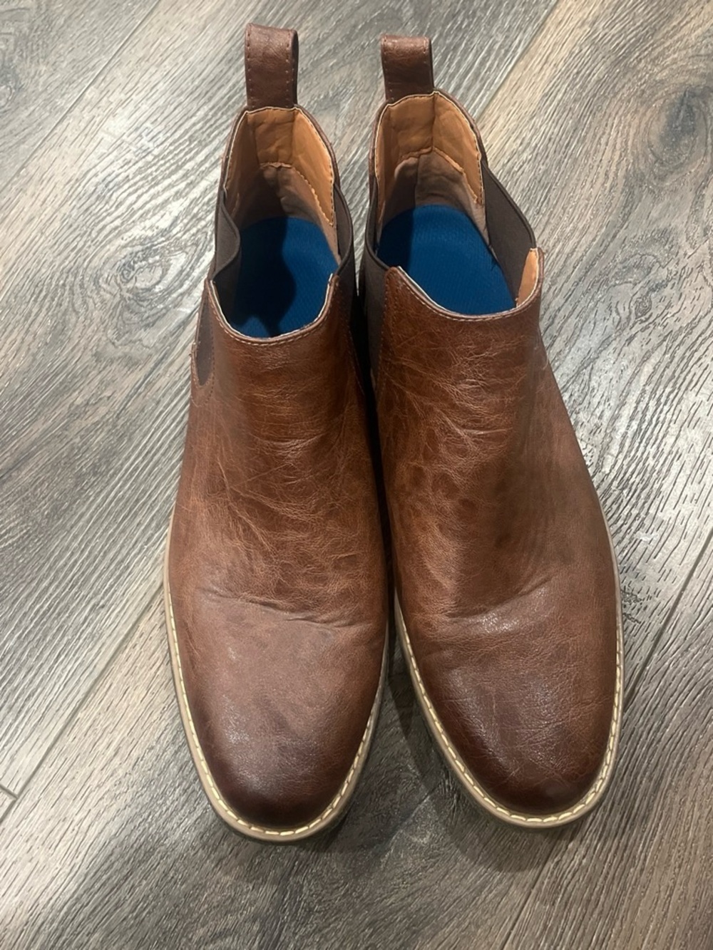 Men's Brown Leather Chelsea Boots - Classic Slip-On Style